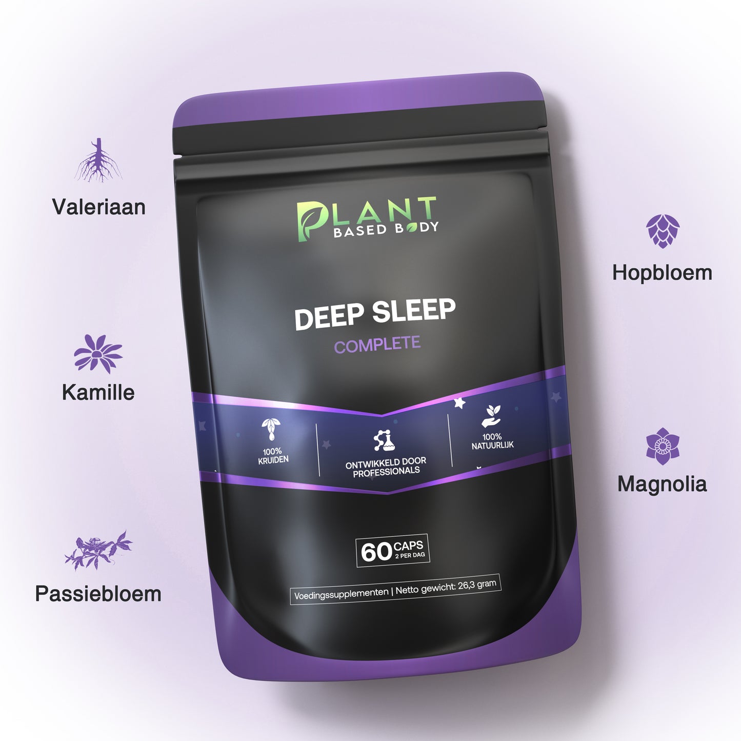 Deep Sleep β Natuurlijke slaappillen voor nachtrust en tegen stress β 60 capsules