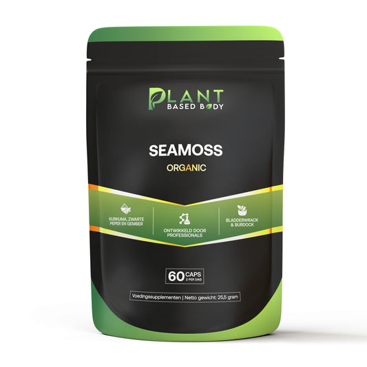 Sea Moss – Irish sea moss met kurkuma, zwarte peper en gember – 60  capsules